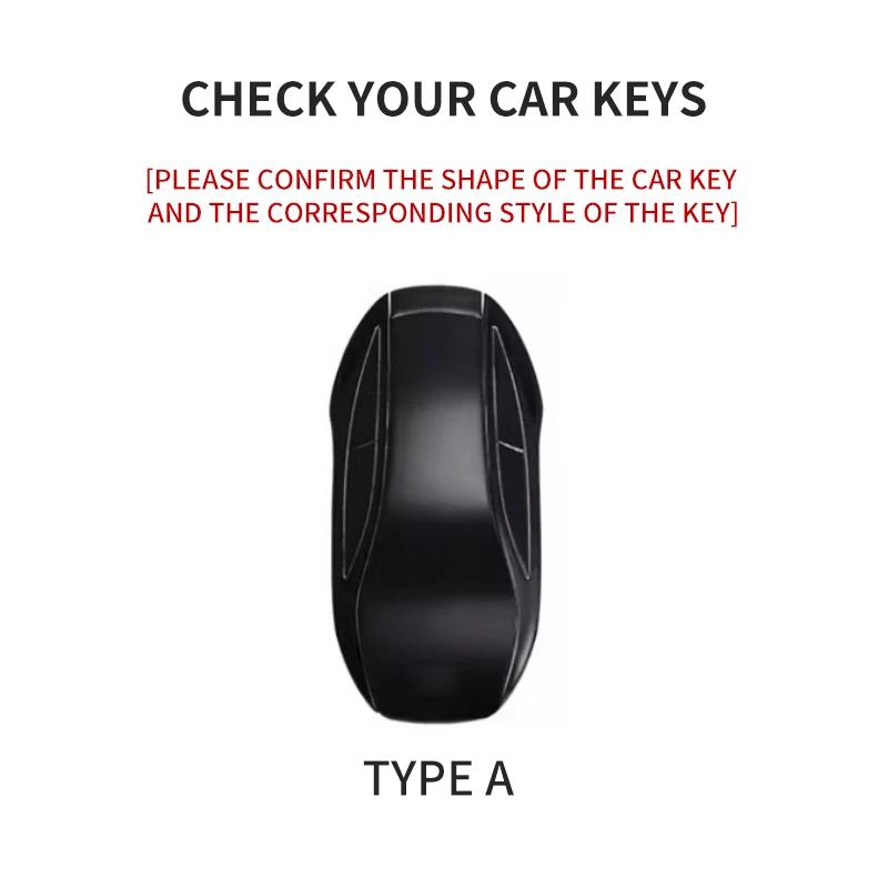 Interior Mouldings Leather Car Remote Key Case Cover for IM 2022 L7 2023 LS6 2023 LS7 Auto Key Fob Shell Suede Leather Keychain