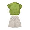 Boys' Hanfu Tang Suit - Dragon Boat Festival 2026: Green Gem National Style Short Sleeve Set for Toddlers