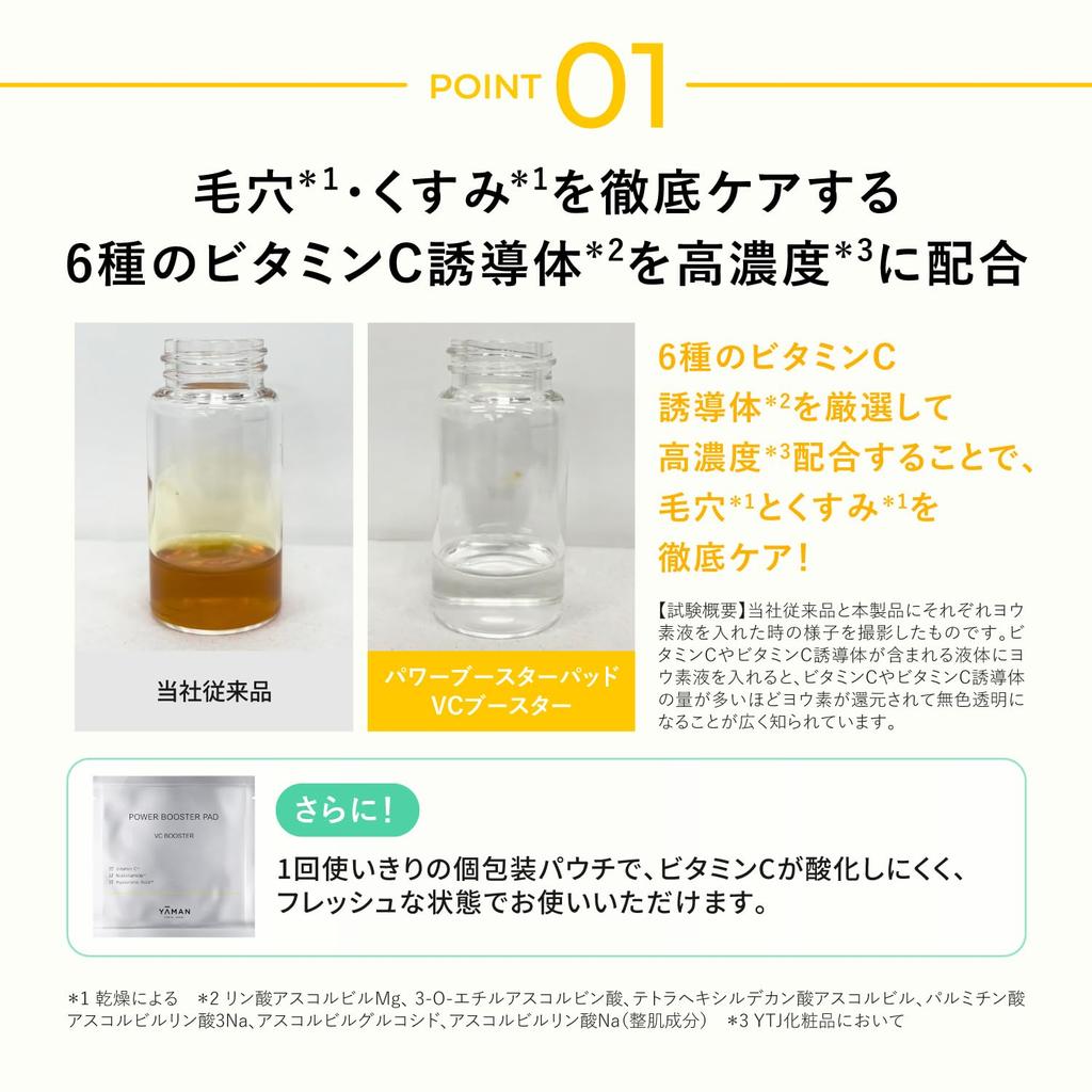 Ya-man Facial Device Power Booster Pad VC Booster 15 Sheets YTJ0027