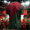 Men's Casual Printed Round Neck Short Sleeve T-Shirt Lightweight Breathable