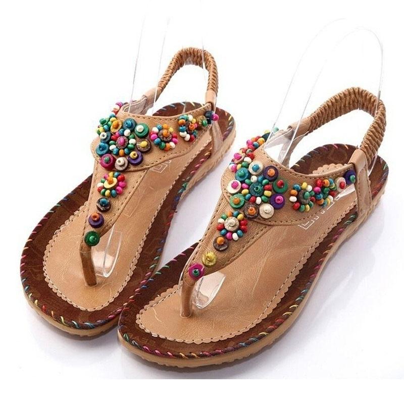 Women's Sandals Summer Bohemia National Flavor Wear-resisting Shoes