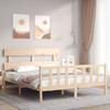 Vidaxl Bed Frame Without Mattress, 160X200 Cm, Solid Pine Wood