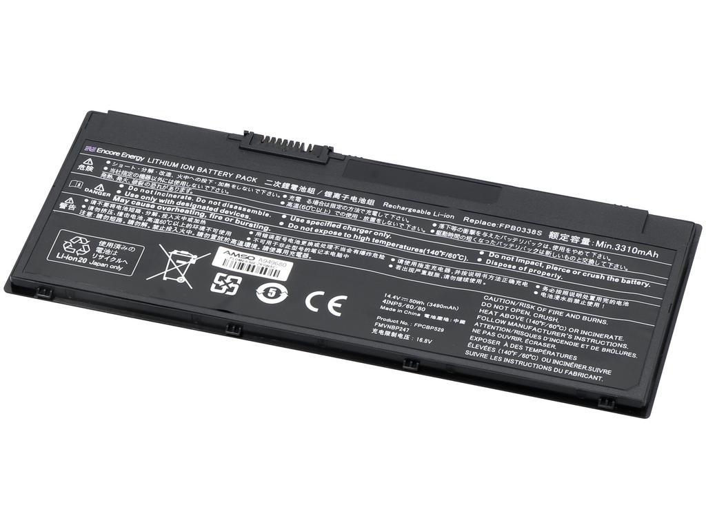 New Encore Energy Battery for Fujitsu Lifebook E548 E549 E5410 E559 T938 T939 U747 U748 U759 50Wh 14.4V 3490mAh FPB0338S