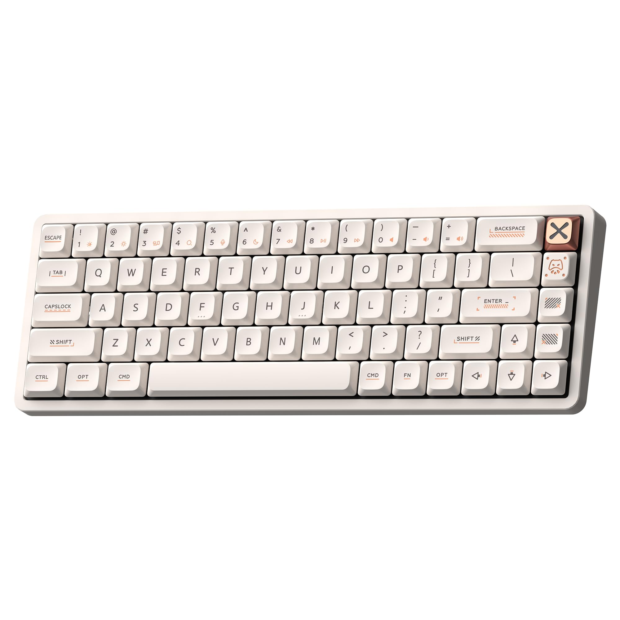 

IQUNIX Magi65 Low Profile Mechanical Wireless White Keyboard, 65% Keyboard,