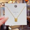Korean 18K Gold Titanium Steel Women's Clavicle Necklace - Versatile, High-End, Non-Fading Temperament Choker.