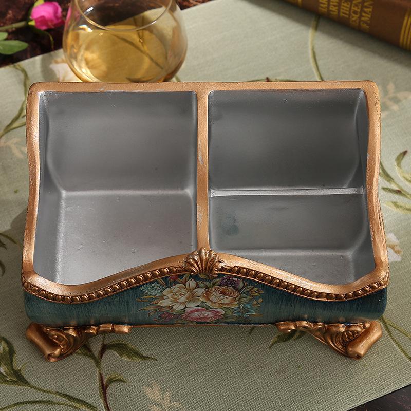 Creative European Style Storage Box Ornament Retro Remote Control Box Desktop Living Room Coffee Table Home Decoration