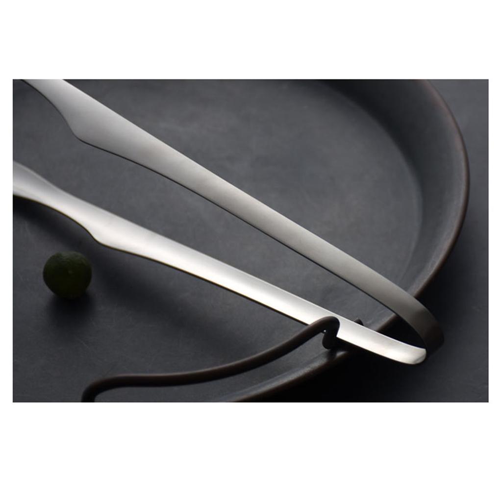Barbecue Tong Lengthen Rustproof Stainless Steel Baking Cooking Tong for Kitchen Stir Frying