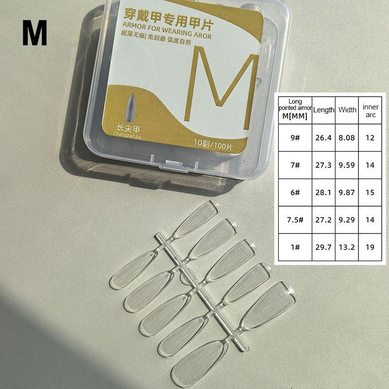 100 Buc. Unghii False Scurte Migdală Mate Transparente Perfecte Pentru Designul Unghiilor Și Extensii de Salon Perfecte Pentru Întâlniri Și Purtare Zilnică