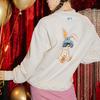 MLB New York Yankees Sweatshirts Unisex Cream Crew Neck Moderate Regular 3AMTQ0131-50CRS