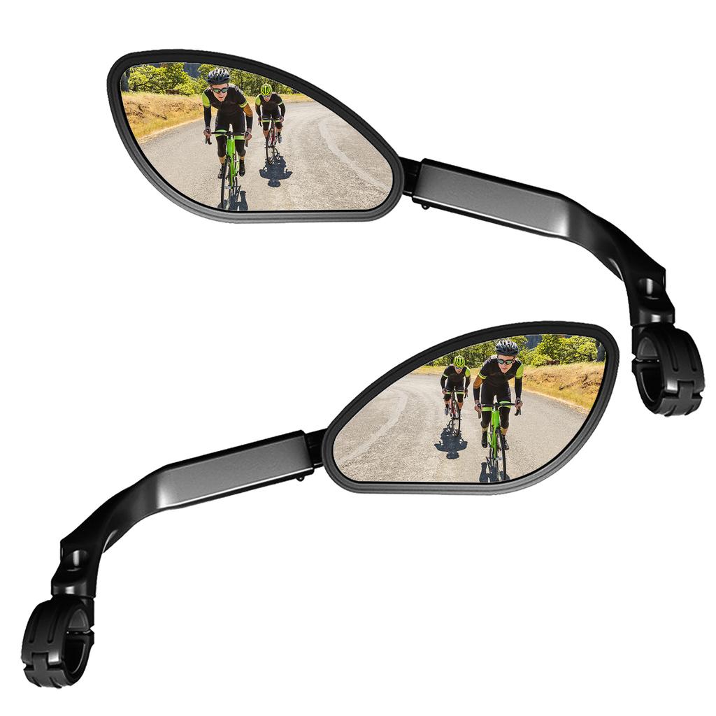 Telescopische Fiets Achtervlakke Spiegel 360 Graden Draaibaar Fiets Stuur Zij Achteruitkijkspiegel voor MTB Racefiets