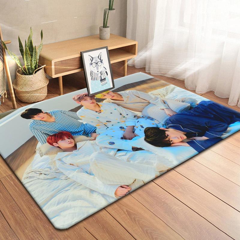 Koreanische Boy Band TXT Teppich Küche MatEingang Fußmatte Schlafzimmer Boden Dekoration Wohnzimmer Teppich Badezimmer Anti-rutsch-teppiche