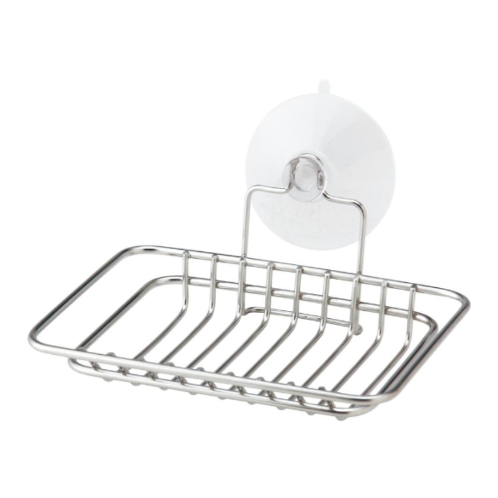 Lec Stainless Steel Soap Dish with Suction Cup 1pc