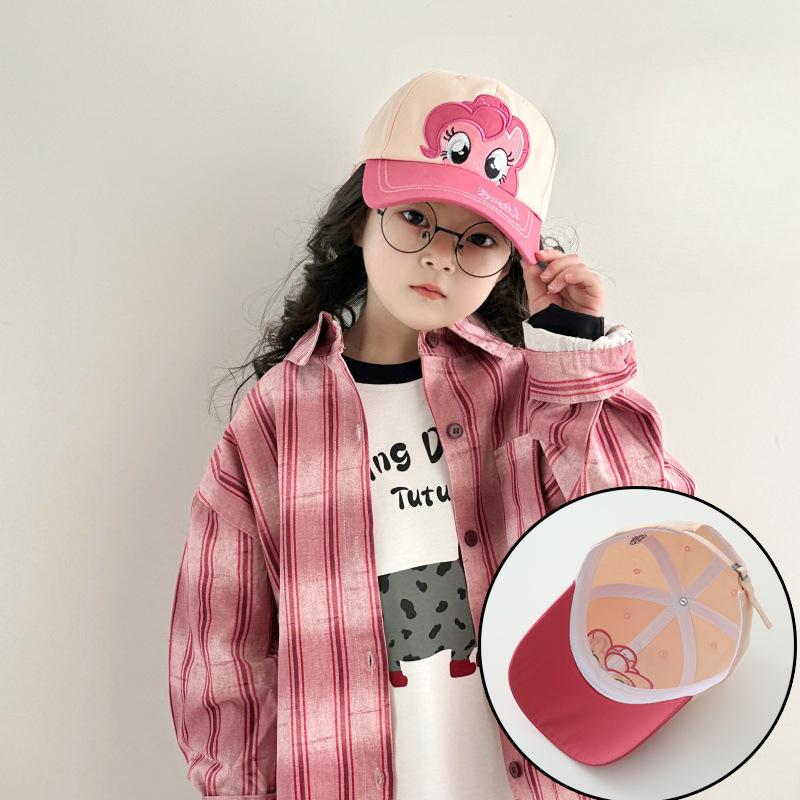 Children's Baseball Cap Girl Spring and Autumn Cute Biqi Soft Girl Sun Protection Baseball Hat Kid