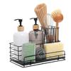 Dishwashing Area Sink Holder Water Absorbent Tray Carbon Steel Sponge Rack Sink Drainer 24x14x13.5cm Diatomite Stone Tray