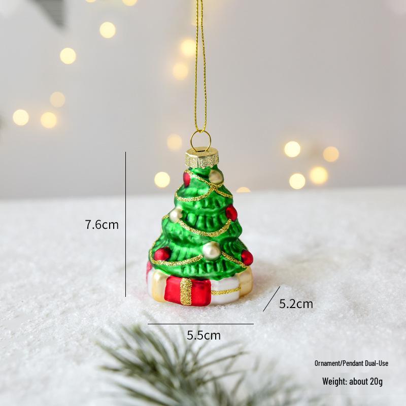 

НУЧИ Стеклянные Рождественские Украшения: Украшения: Санта, Снеговик, Ёлка и Цветные Шары