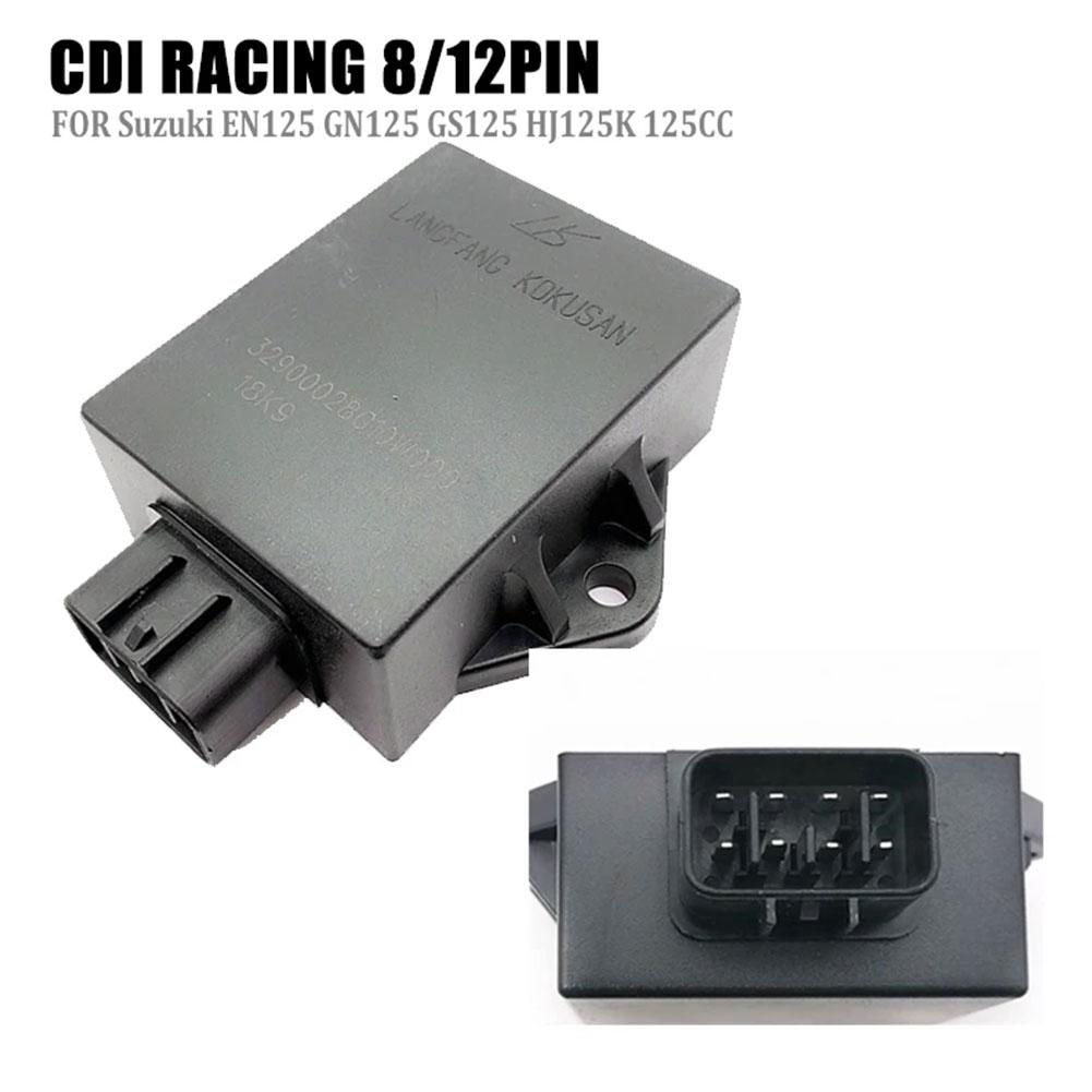 1pc Motorcycle 8 Pin/12 Pin CDI Box Ignition Trigger For Suzuki EN125 GN125 GS125 HJ125K 125CC