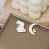 Cartoon Cute Asymmetrical Cute Rabbit Earrings, Girly Heart Sweet Alice Earrings