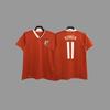 Retro jersey, football jersey, classic nostalgic replica Thai jersey, game training jersey, short-sleeved sportswear.