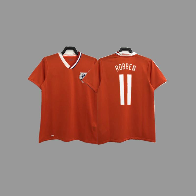 Retro jersey, football jersey, classic nostalgic replica Thai jersey, game training jersey, short-sleeved sportswear.