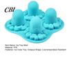 Fun Drink Accessories Octopus Ice Cube Tray Mold, 4 Grid Maker, Food Grade Easy Release Soft TPR for Jelly Chocolate Drinks And Cocktails Small Space