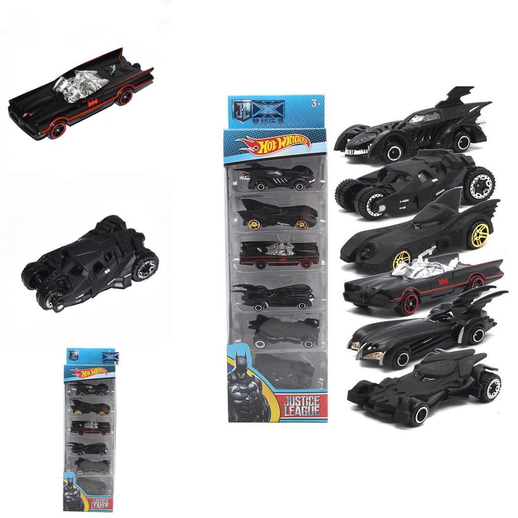Hochwertiges 6-teiliges Batman Batmobil Die-Cast Hot Wheels Auto-Set Für Enthusiasten