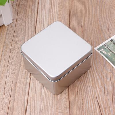 9x9cm Kleine Metall Zinn Silber Lagerung Box für Fall Veranstalter Für Geld Münze Candy