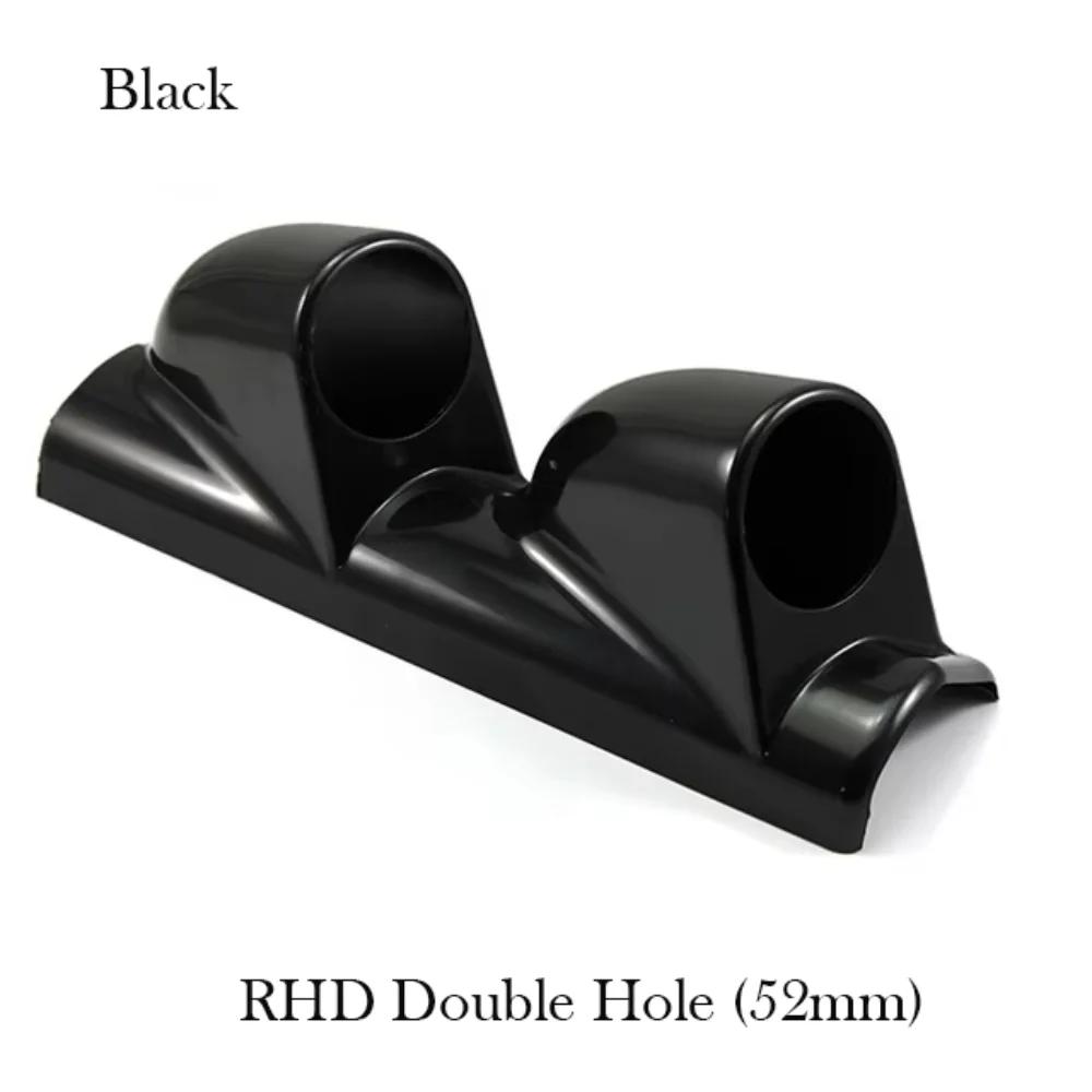 52mm Car Gauge Holder Single/Double Hole ABS Instrument Meter Rack Universal Car Auto Accessories for Left/Right Hand Drive