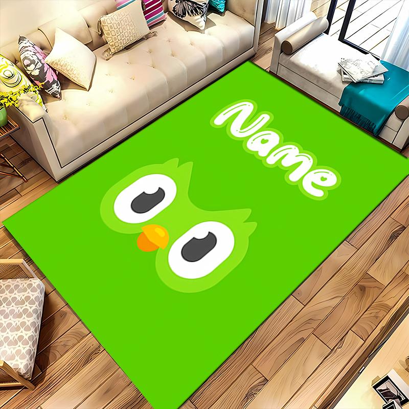 Custom personalization Duolingo Area Rug - Perfect For Kitchen, Bathroom,Laundry Room Decor Large Size Available,Gift All Seasons
