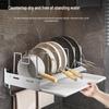 Extendable Stainless Steel Cookware Storage Rack for Kitchen Shelves and Under Sink Cabinets