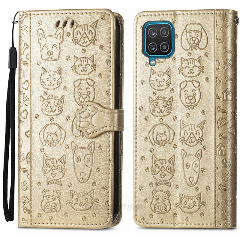 SamsungA12 Case For Samsung Galaxy A12 Wallet Leather Flip Phone Case For Samsung A12 A 12 Case Protective Cover Coque Fundas