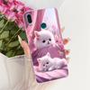 For Huawei Y9 2019 Case Cover Transparent Cute Cat Fashion Butterfly Funny Painted Casing For Huawei JKM-LX1 JKM-LX2 JKM-LX3