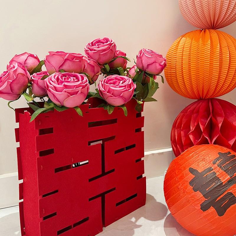 Романтический свадебный декор: Искусственные цветы для спальни и брачной комнаты