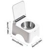 Cat Bowls Non-Slip Dustproof Feeding Station Cat Food Dish for Kitten Pet Indoor Outdoor Living Room Kitchen Home Daily