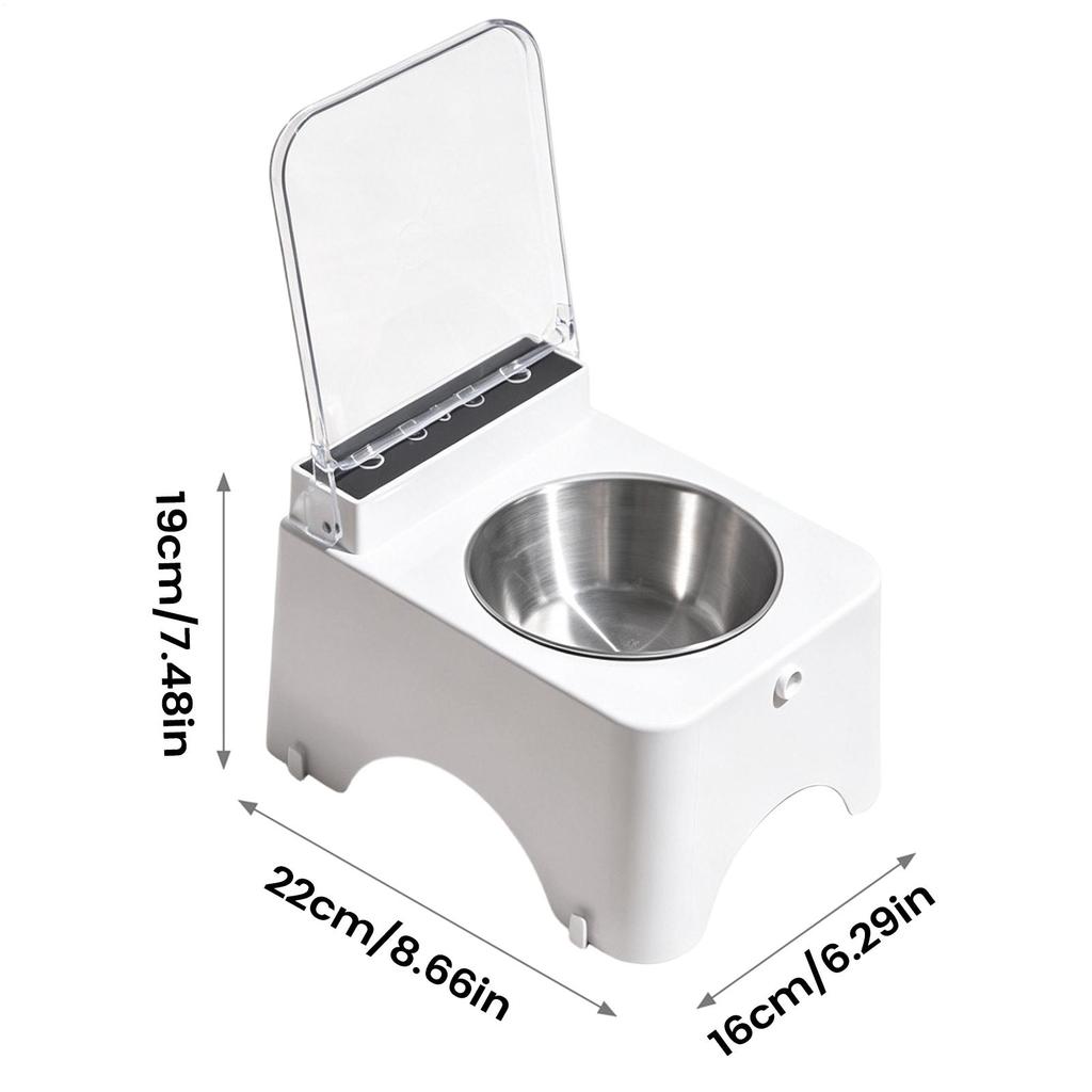 Cat Bowls Non-Slip Dustproof Feeding Station Cat Food Dish for Kitten Pet Indoor Outdoor Living Room Kitchen Home Daily
