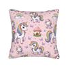 Candy Unicorn Party Pillow Cover Morden Pillow Case For Sofa Car Home Decor Comfy Cushion Cover Birthday Present