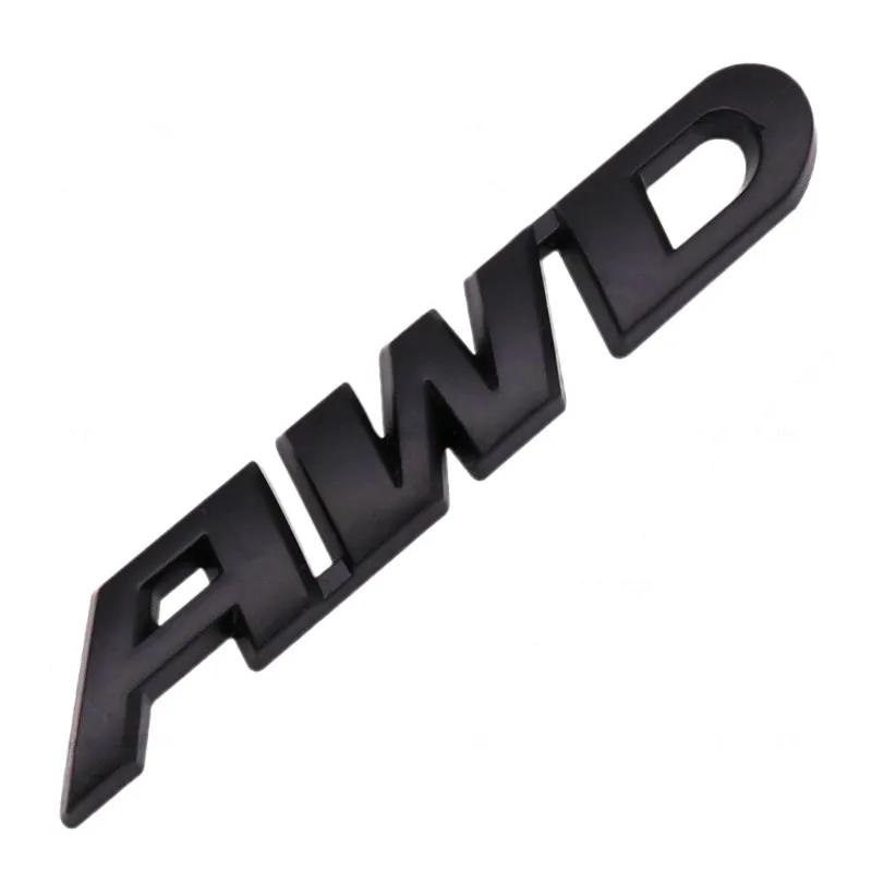 3D Metal Car Letters AWD Logo Emblem Sticker Fender Trunk Badge Accessories For Honda Civic CRV Subaru Mazda Toyota RAV4 Kia