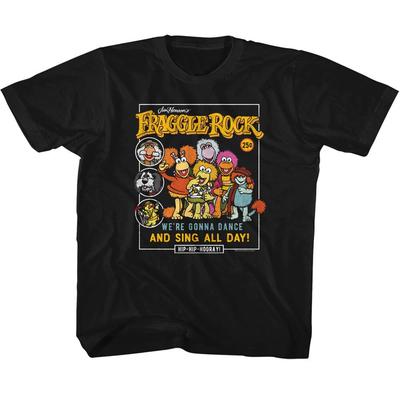 Fraggle Rock Gruppe Jim Henson Wir werden den ganzen Tag tanzen und singen Jugend T-Shirt