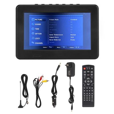 Portable Digital TV 7 Inch ATSC USB Storage Card TV Function Rechargeable 1080P LED Digital