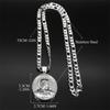 Religious Virgin Mary Hexagram Pendant Necklaces for Women Men Stainless Steel Our Lady of Guadalupe Catholic  Necklace Jewelry