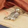 Solid Brass Flying Unicorn Desktop Ornament Auspicious Beast Bronze Sculpture Craft Collectible Tea Pet Decoration Old Bronzewar