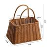 Rattan Hand-Woven Floral Basket - Straw Postpartum Egg & Baby Decoration