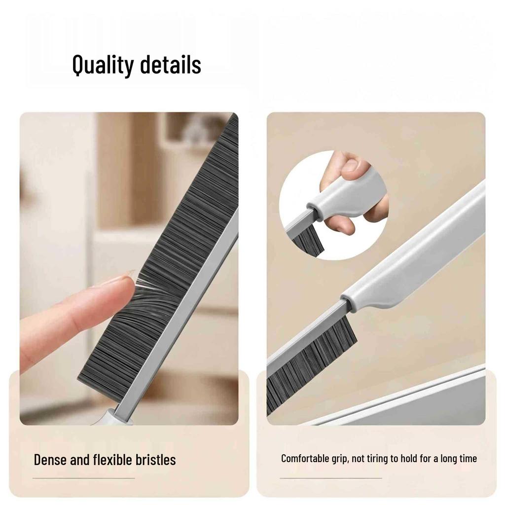 Multi-functional Long Handle Gap Cleaning Brush for Bathroom, Toilet, and Window Corners