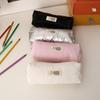 Portable PU Waterproof Pen Bag Bowknot Patterns Large Capacity Stationery Bag Stationery Organizer Students