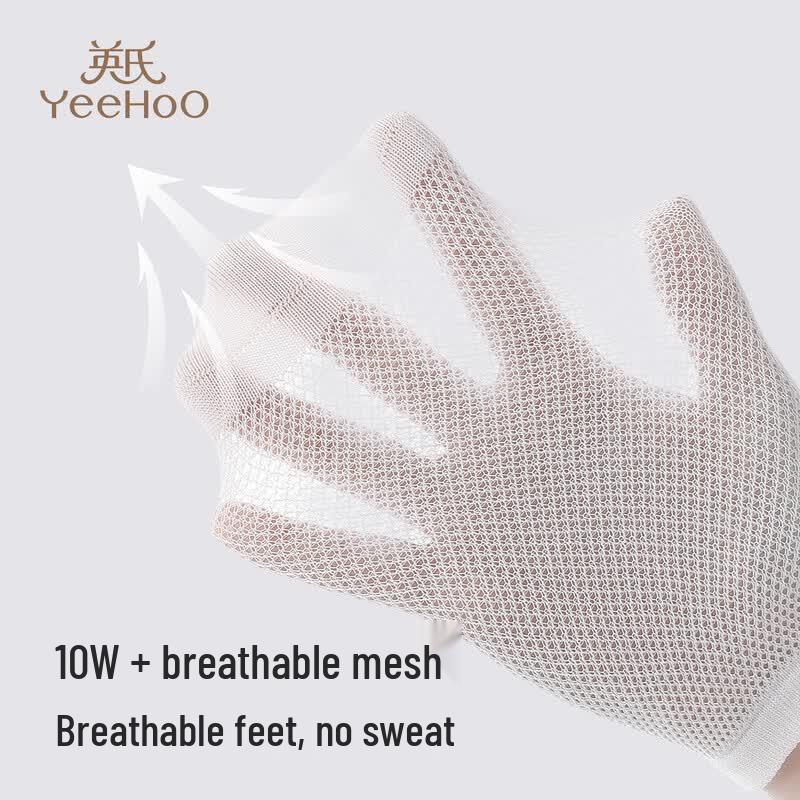 YEEHOO Youth Odor-Eliminating Mesh Cushion Ankle Socks (4-Pair Pack)