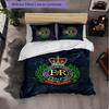 Royal Engineers A.F.C Themed Bedding 3Pcs Duvet Cover Set Decorative Bed Linen For Teen Room Home Decoration