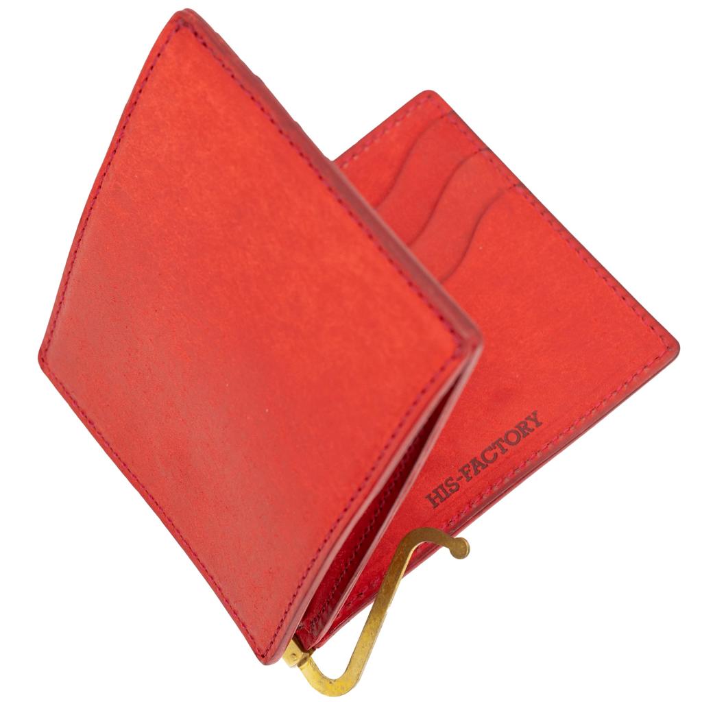 Money Clip with Coin Purse Fermare Pueblo Genuine Leather Made in Japan Handcrafted by Artisans [His Factory] (Fermare) (Papavero)