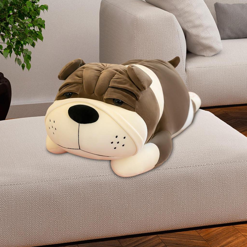 Dog Doll Pillow Novelty Lightweight Cute Shar Pei Stuffed Toy Puppy for Bench