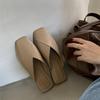 2026 Plus Size Women's Summer Outdoor Square Toe Flat Sandals & Mules
