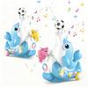 Musikalische laufende Delfin-Ball-Spielzeuge für Kinder, Musikalisches Spielzeug mit LED-Licht, Musik, Sensorische Aktivitätsspielzeuge, Lern- und Bildungsspielzeuge