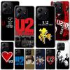 Band U-U2 Rock Phnoe Case for Phnoe Case for Xiaomi Redmi Note 15 14 14S 13 Pro Plus 12 12S 11S 11E 10S 10 11T 5G Unique Cover C